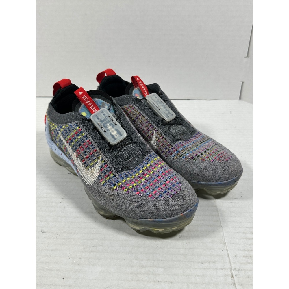 Nike Air VaporMax 2020 Flyknit Smoke Grey Multi Color CK0818-001 Womens Size 8